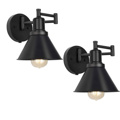 Lampe murale à brancher avec bras articulé