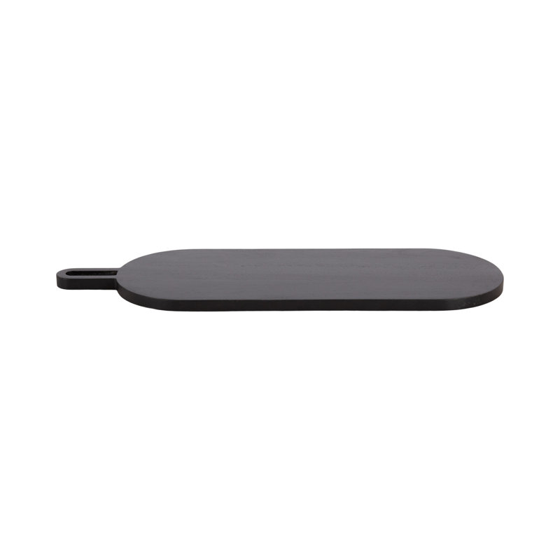 Solid Wood Capsule Serving Board, Black