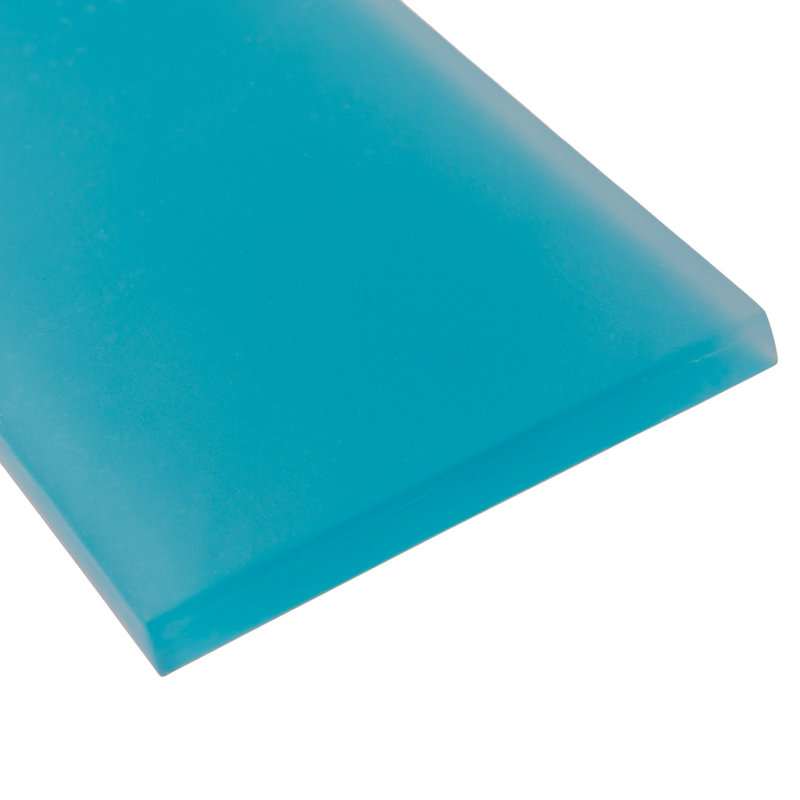 3"X 12" Matte Finished Glass Subway Tile, Laguna Blue