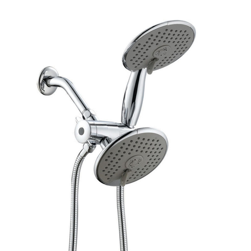 Pomme de douche multifonctionnelle haute pression 6 pouces avec boyau de douche 8 pieds Ana Bath, Chrome