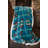 Turquoise Southwest Plush throw