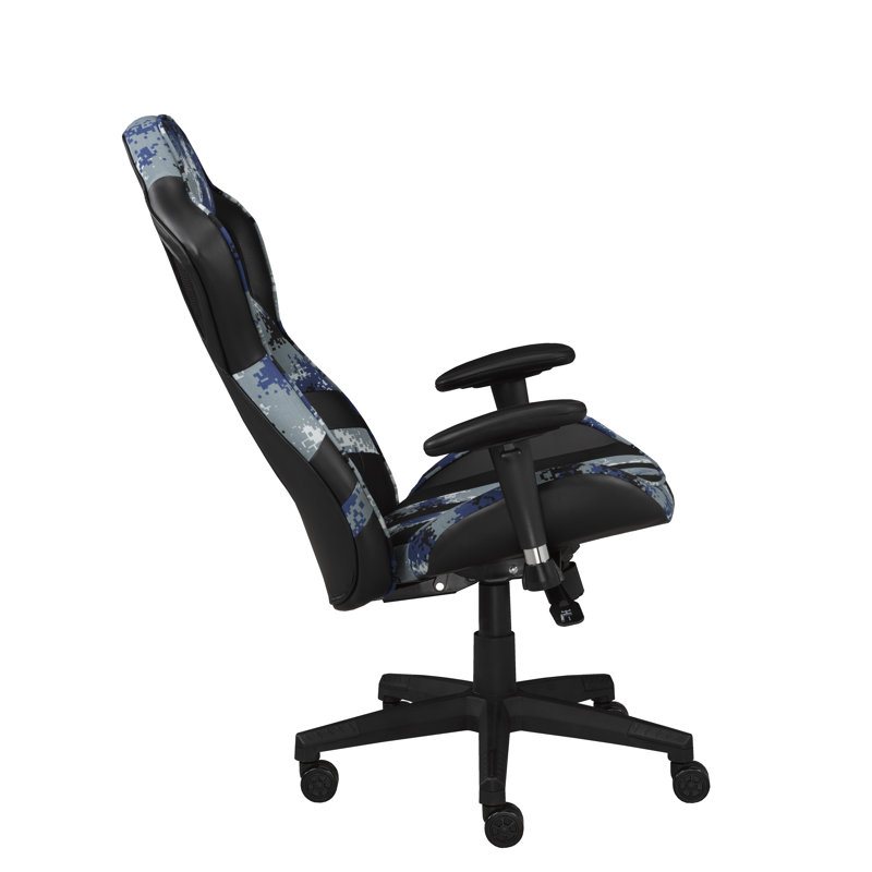 Fauteuil de jeu PC et de course, Noir / Bleu