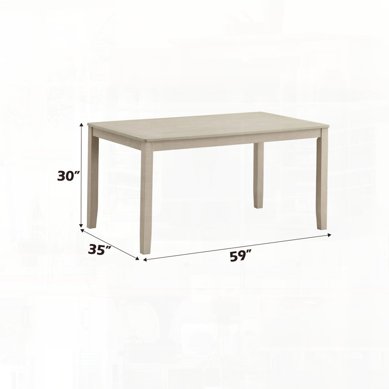 Ensemble de salle à manger sept pièces avec chaises à dossier croisé et table rectangulaire