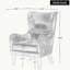 Adetola 27" Wide Polyester Wingback Chair