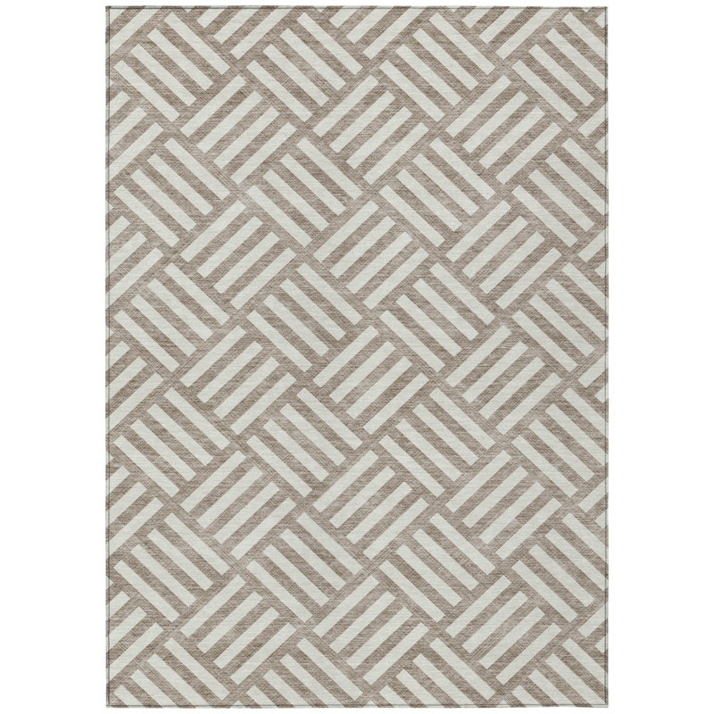 Tapis intérieur / extérieur ivoire lavable 3 pi x 5 pi