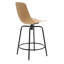 Clean Cut Swivel Stool with Metal Frame-69342295-69342296