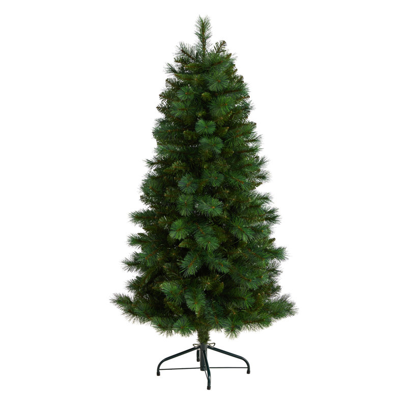 5 pi Arbre de Noël artificiel mince avec 467 branches flexibles West Virginia Mountain