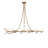 12 - Light Steel Dimmable Modern Linear Chandelier