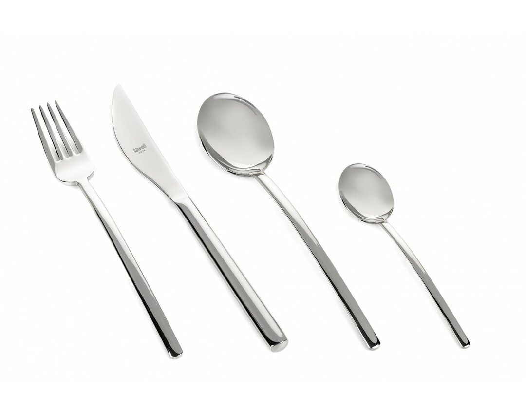 Due 24 Piece 18/10 Stainless Steel Cutlery Set, Service for 6 gray