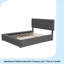 Lit plateforme tapissier avec 2 tiroirs et 1 lit gigogne simple TG, tissu de lin, grand-1371666889