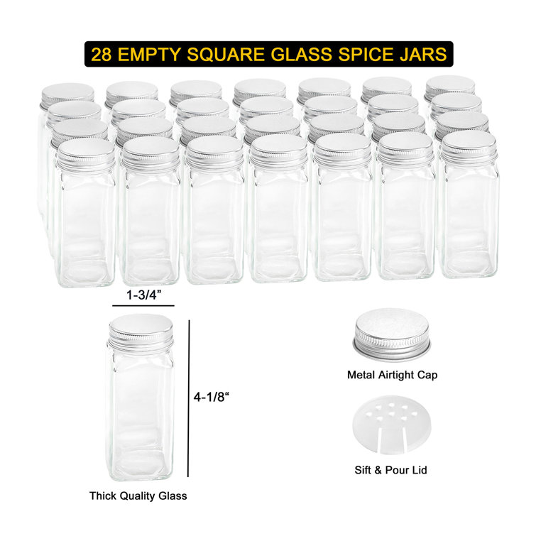 Deiontay 20 Jar Spice Jar & Rack Set Prep & Savour