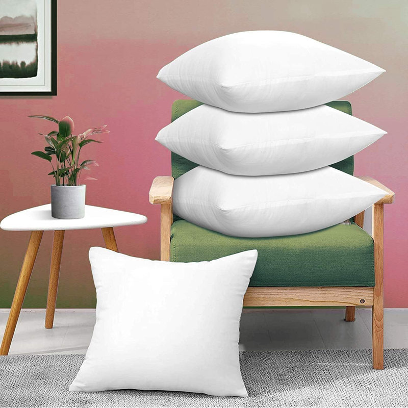 Westbourne White Square Cushion, 45.7cm H x 45.7cm W x 10cm D