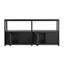 Open Plan Low Bookcase with Storage-836359041-836359040