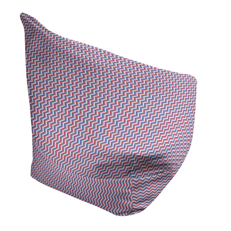 Fauteuil à billes et méridienne standard, Blue/Deep Red, H 29 po x l 38 po x P 42 po