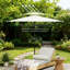 Petit demi-parasol ventilé avec demi-parasol pour l'extérieur