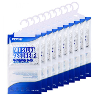 Absorbeur d'humidité suspendu, sacs de déshumidificateur pour garde-robe de 9,3 oz, sacs d'humidité sans parfum dans les armoires, les chambres à coucher, les salles de bain