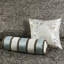Couvre-lit très grand avec dossier tissé et taupe, bleu / brun, 5 pièces, couleurs-120264766-120264767