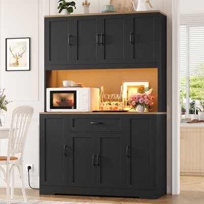 70" LED-Illuminated Kitchen Cabinet