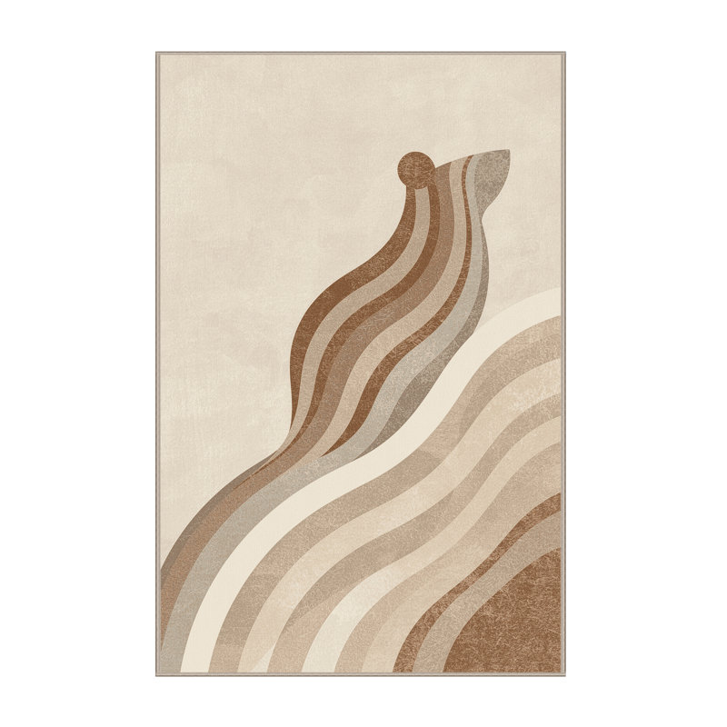 Tapis arc moderne et élégant lavable à la machine Pavli, 3 X 5