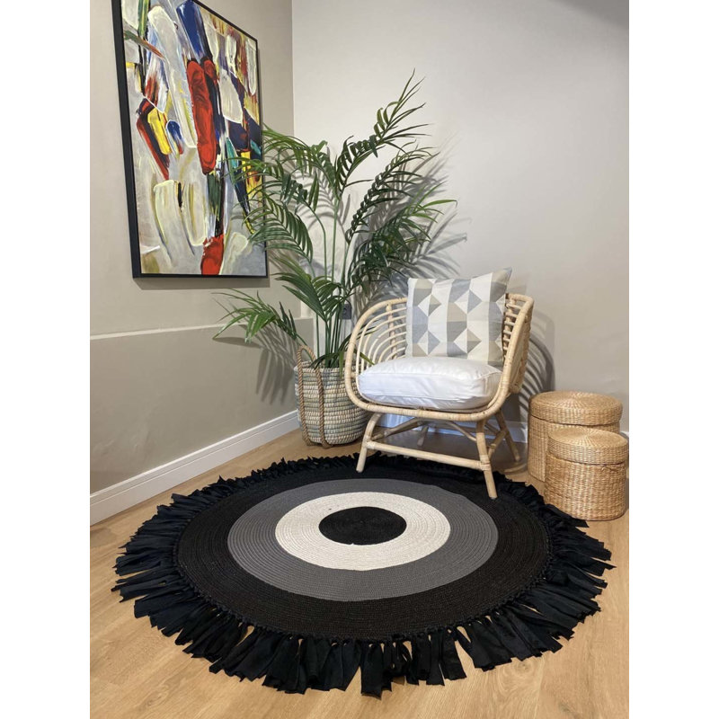 Tapis rond rond Olalla, Rond 4 pi 11 po