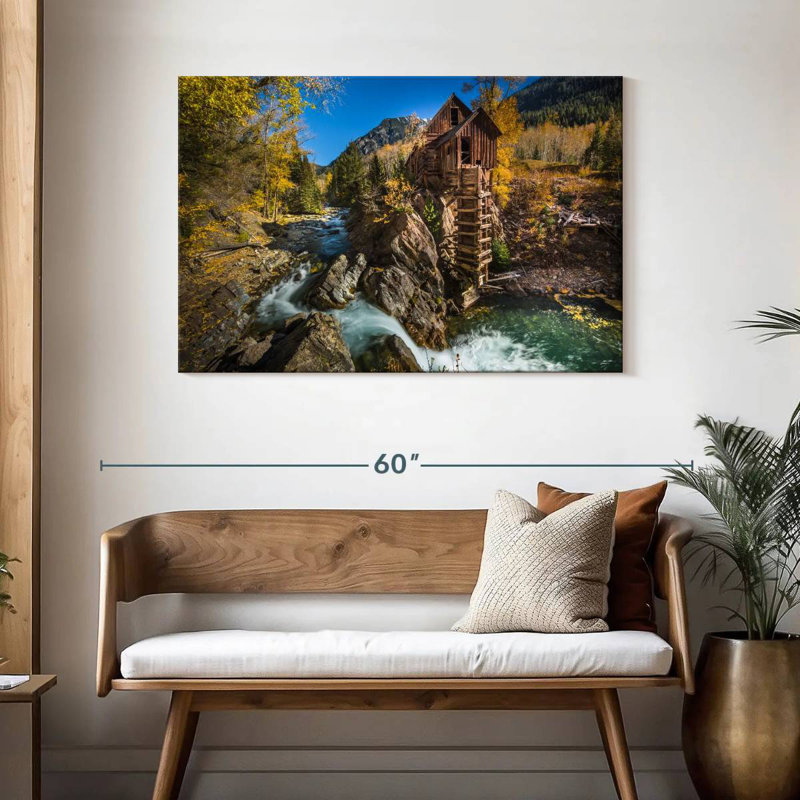 Alvord Old Crystal Mill, 30" H x 45" W