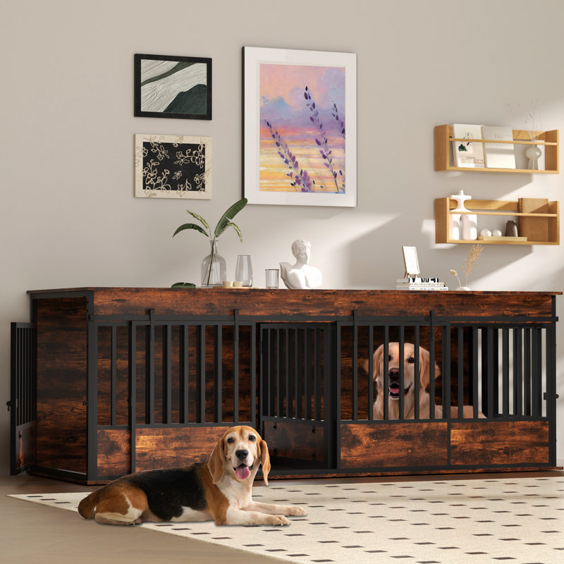 Meuble de rangement pour chien 78,7 po