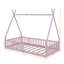 Lit simple en bois avec clôture-1728436570