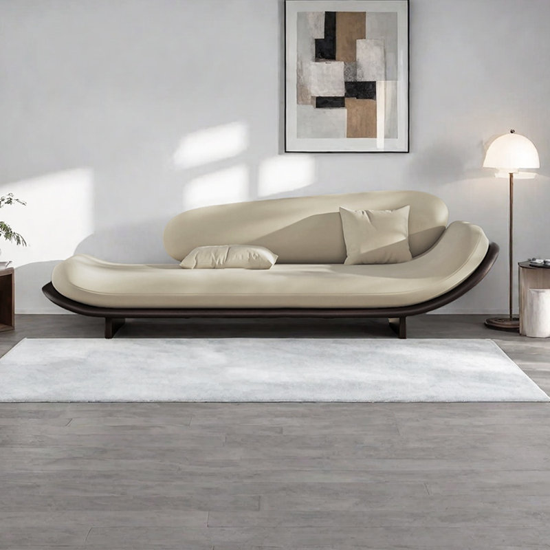 Chaises longues d'intérieur de style chinois, Orienté à droite, Beige