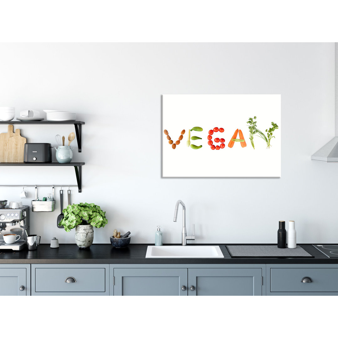 Glasbild Veganes Gemüse