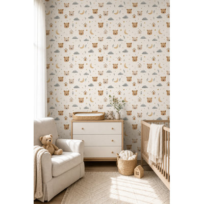 Papier peint texturé pour chambre d'enfant