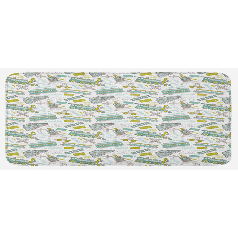 Tapis de cuisine de moteur à vapeur