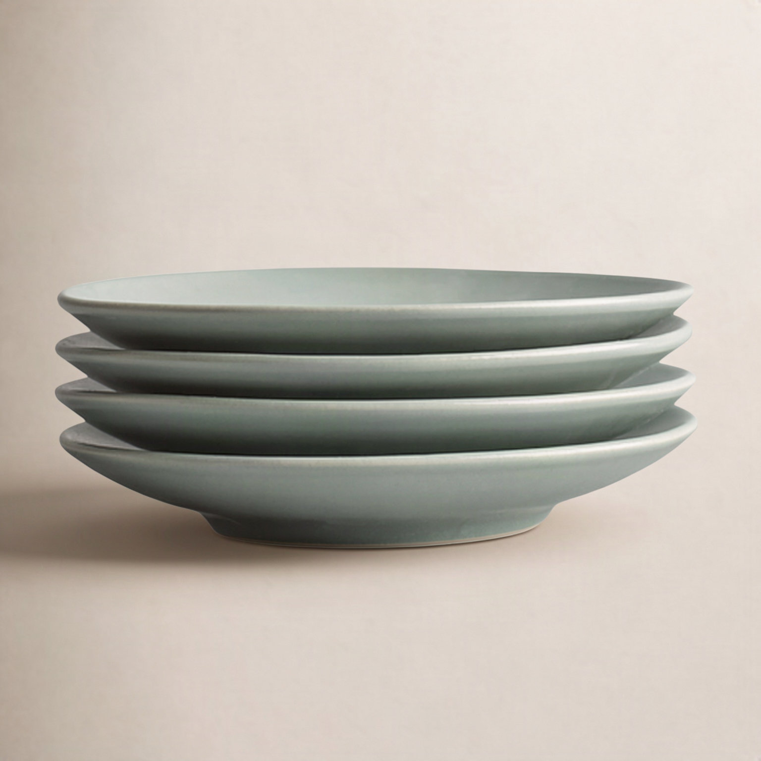 7" Ceramic Appetizer Plate, Green