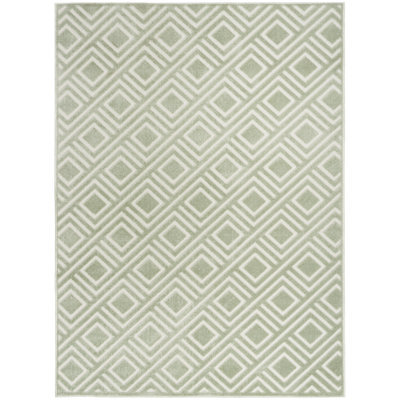 Ebern Designs Garp Green Modern Indoor Rug