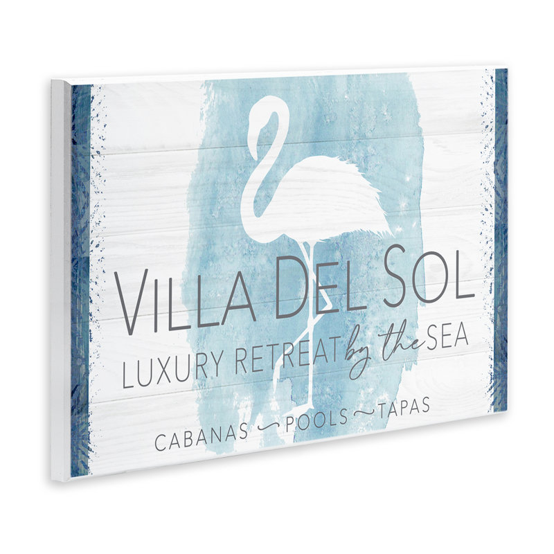 «Beach Retreat Flamingo Sign» par PDR, LLC., H 13 po x l 19 po