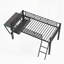 Lit mezzanine avec bureau Gaming