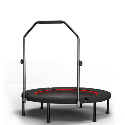 40Inch Foldable Trampoline With Handle-Premium-Elastic -Black