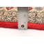 Tapis décoratif en laine de conception unique en laine rouge de 3 pi 1 po X 4 pi 11 po noué à la main New Age