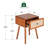 Beiro Solid Wood Nightstand-1370413557