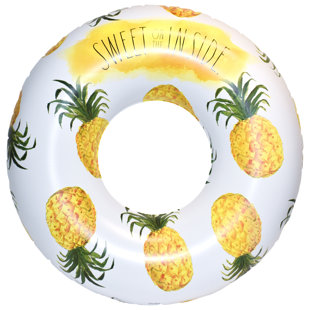 Rae Dunn 48" Ring Float - Pineapple Pattern