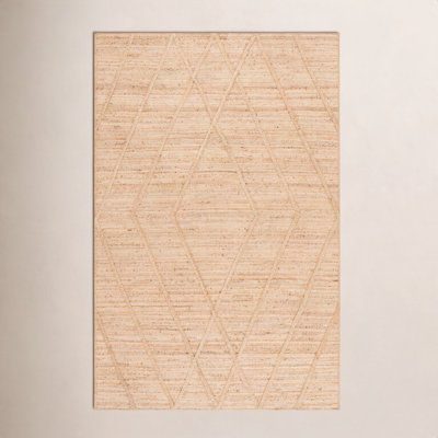 Flatweave Geometric Jute Rug