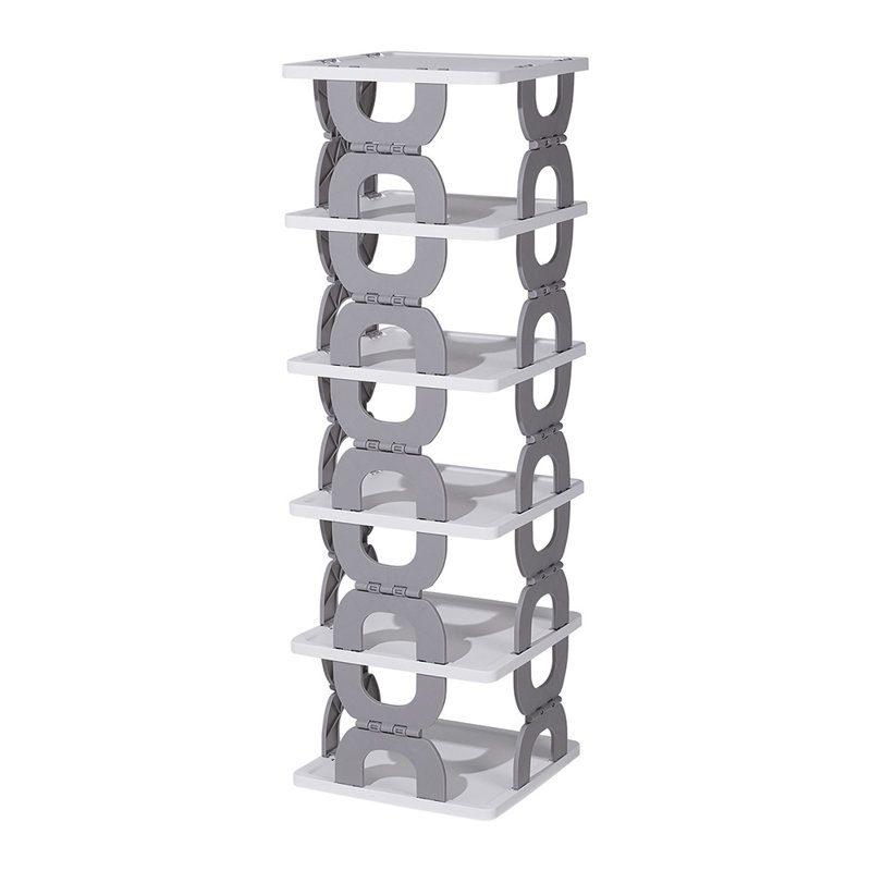 6 Pair Stackable Shoe Rack