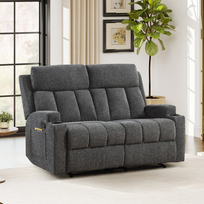 Causeuse inclinable manuelle avec porte-gobelets et rangement pour poches 56,7 po Brost