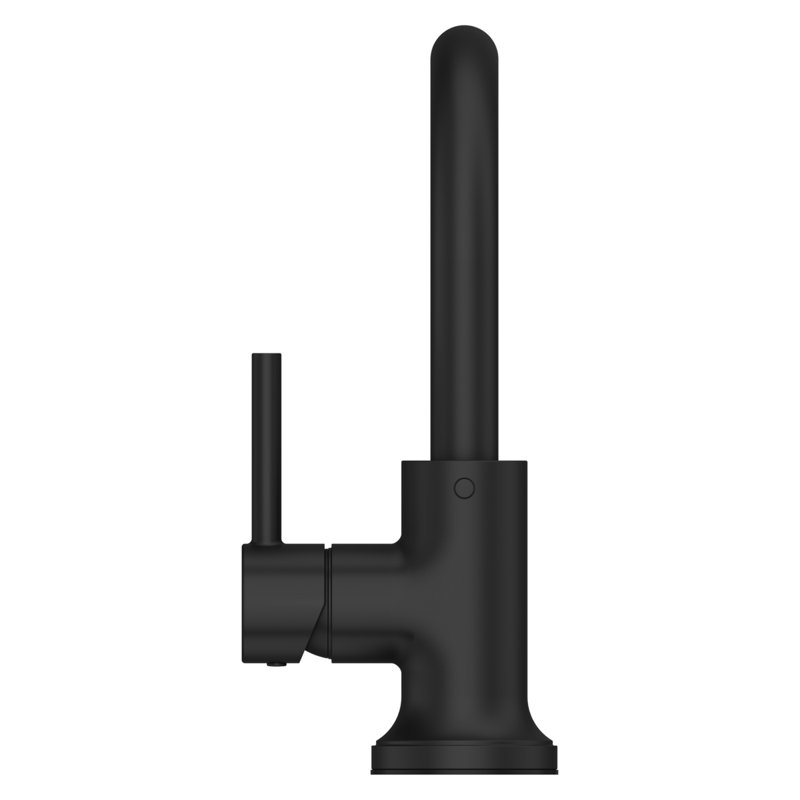 Robinet de salle de bain central 4 po Tenet, Noir mat