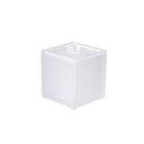 Mike + Ally Ice Lucite Handcrafted Decorative Bathroom Storage Canister with Lid