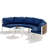 4 - Person Aluminum Patio Conversation Furniture Set with Table-1330130592