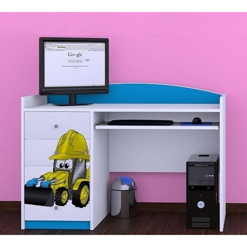 Iain 125cm Computer Desk, Blue