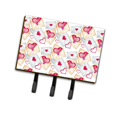 Metal Wall Organizer with Key Hooks