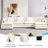132" Oversized Cloud Sectional Sofa - 6-Piece U-Shaped Couch Set With 2 Ottomans, Ultra-Plush Chenille Fabric, Deep Seating & Modular Design For Spacious Living Rooms-417849870