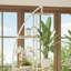 Ensemble de deux supports à plantes en forme de croissant blanc, 65 pouces, 7 niveaux, avec 6 lumières de croissance, conception arquée robuste, spécialement pour la culture de plantes d'intérieur.-757335473