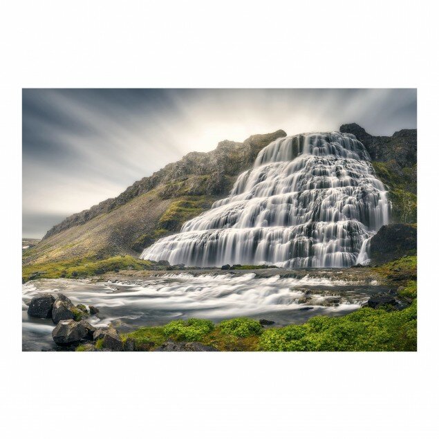 Seidenmatte Fototapete Dynjandi Waterfall